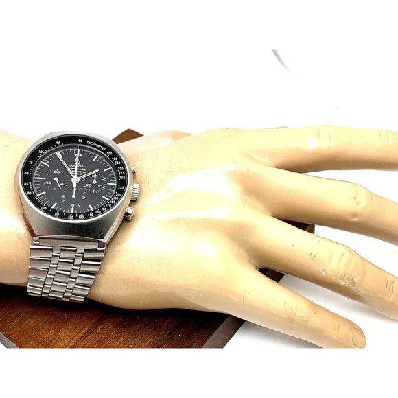 Omega Speedmaster Mark II Men's Watch 145.014 Swiss Manual Black Dial Vi… - Picture 3 of 14